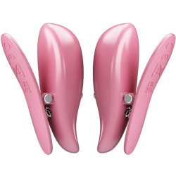 Pretty Love - Pinces À Tétons Cailey 10 Vibrations Télécommande Rose